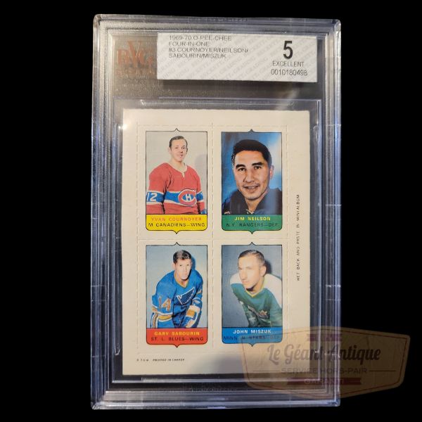 1969 O-PEE-CHEE Four in one Yvan Cournoyer BVG 5