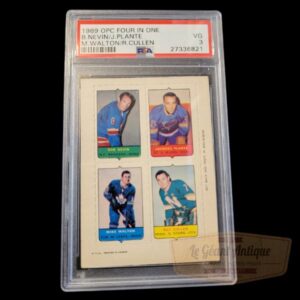 1969 O-PEE-CHEE Four in one Jacques Plante PSA 3